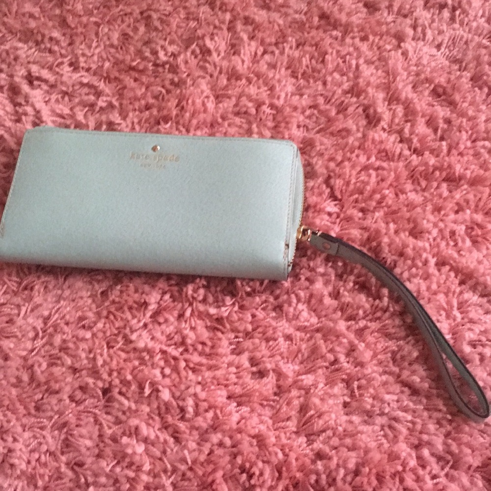 kate spade wallet mint blue